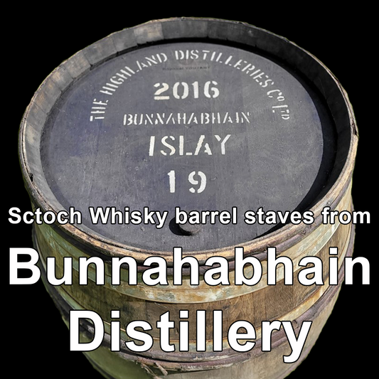 Wood from Bunnahabhain Distillery scotch barrel staves