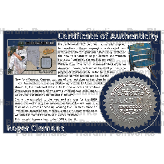 Clemens, Roger #22 - Game Played Relic