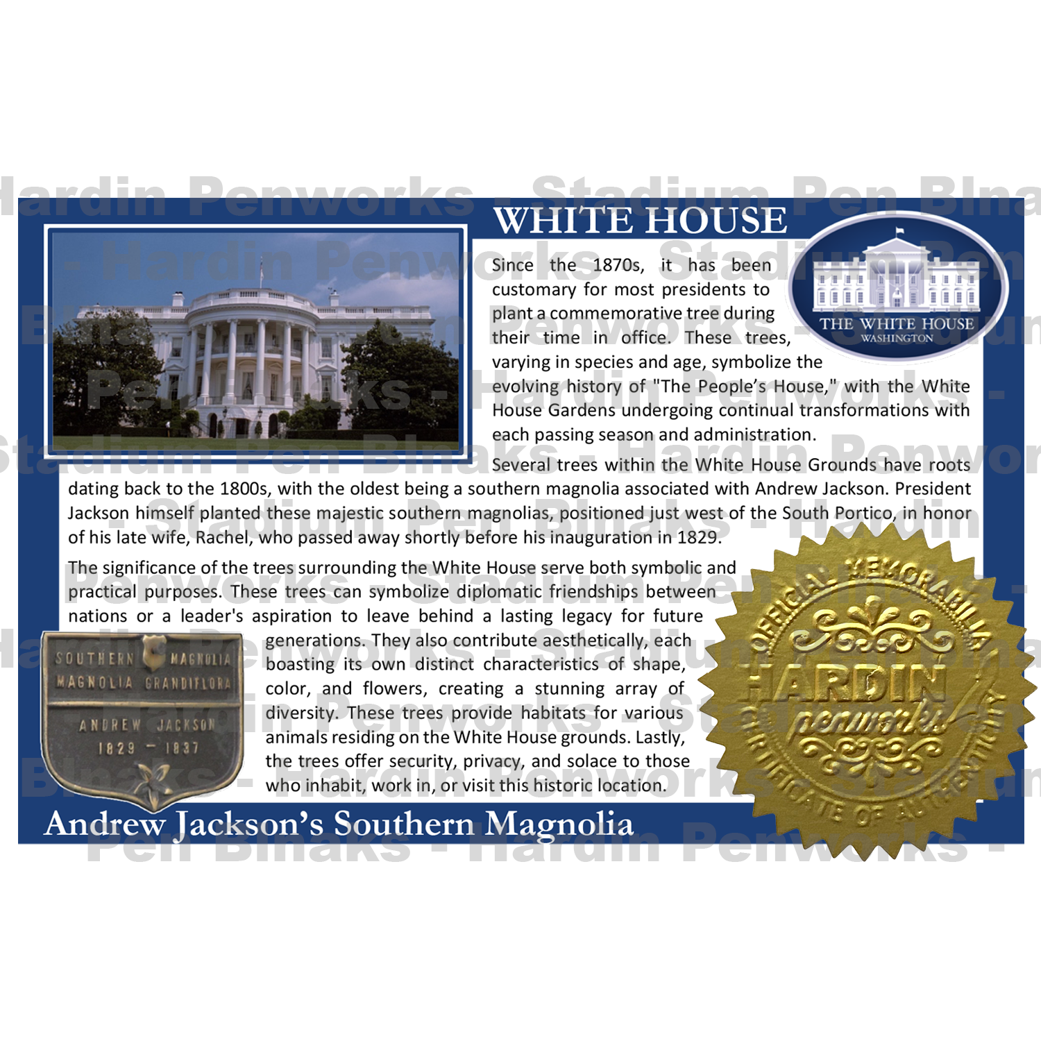 Andrew Jackson's Southern Magnolia – White House