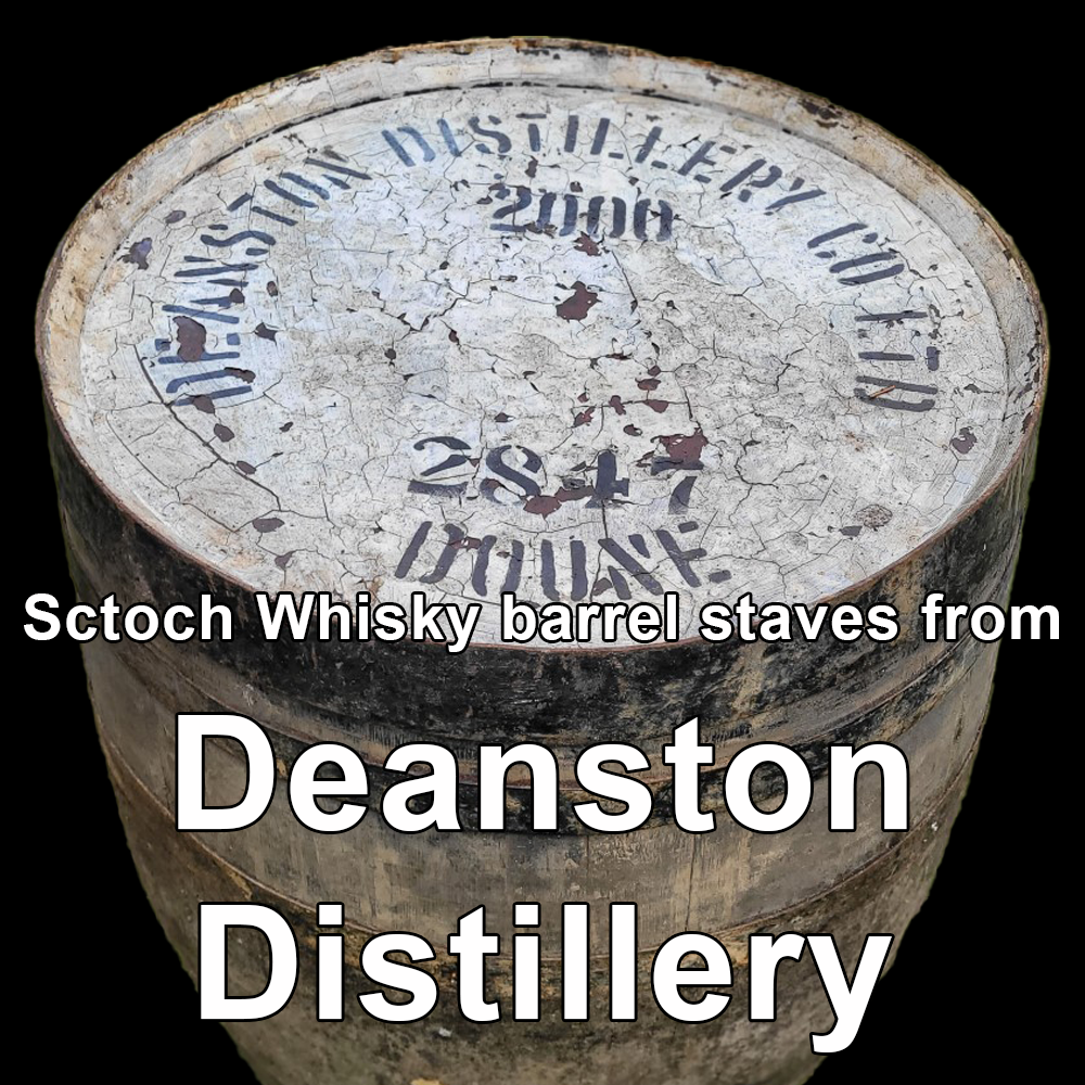 Wood from Deanston Distillery scotch barrel staves