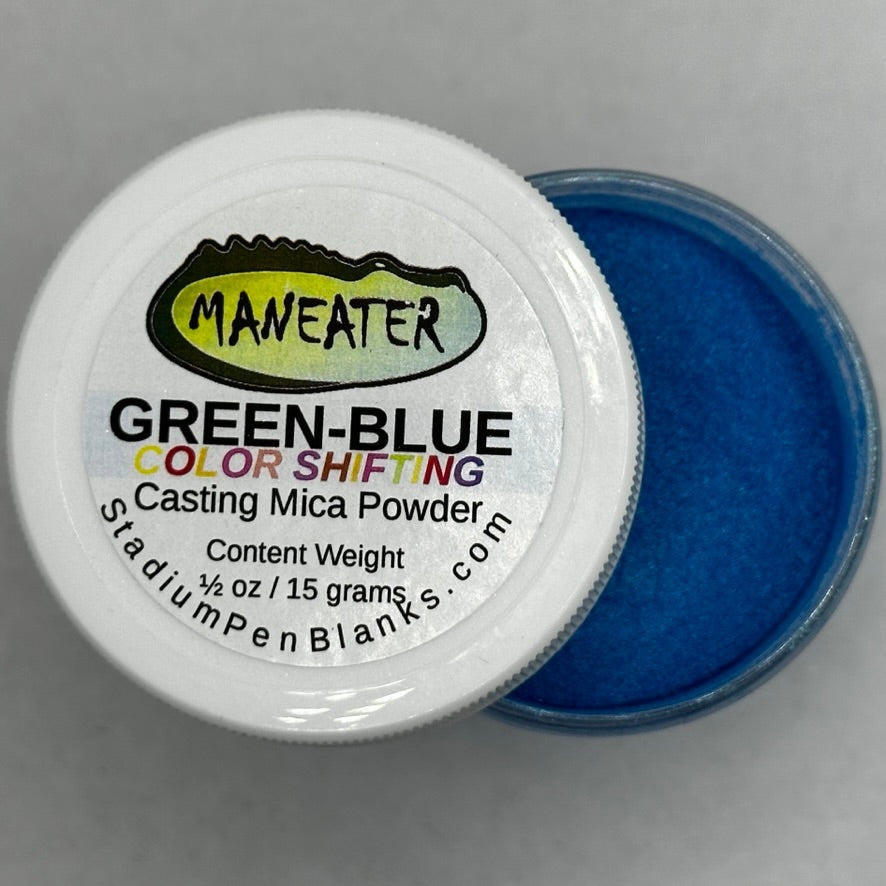 Green-Blue Color Shifting Mica Powder Jar - Maneater 0.5oz