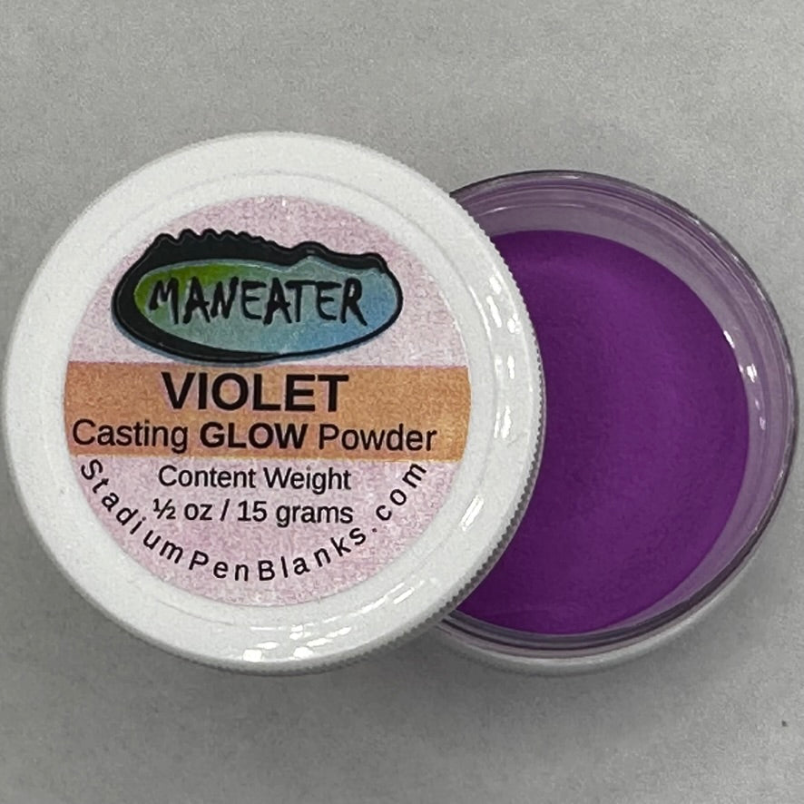 Violet Glow in the Dark Mica Powder Jar - Maneater
