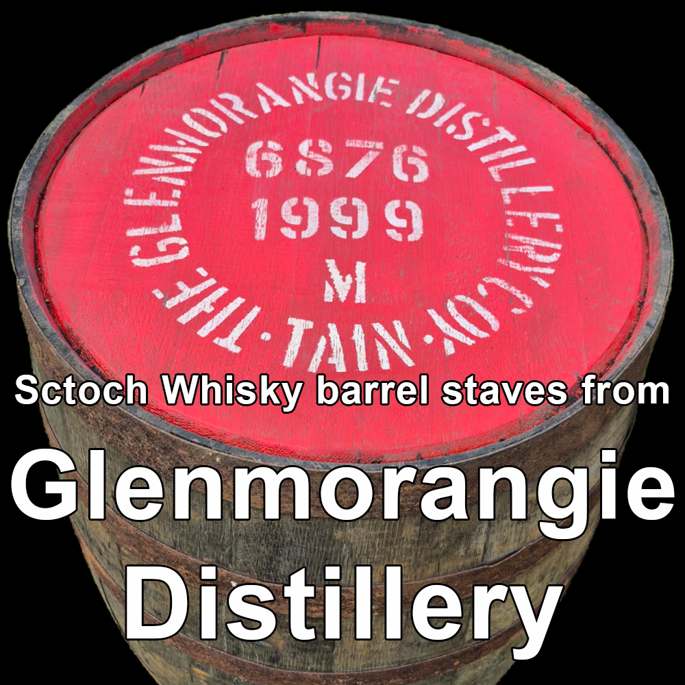 Wood from Glenmorangie Distillery scotch barrel staves