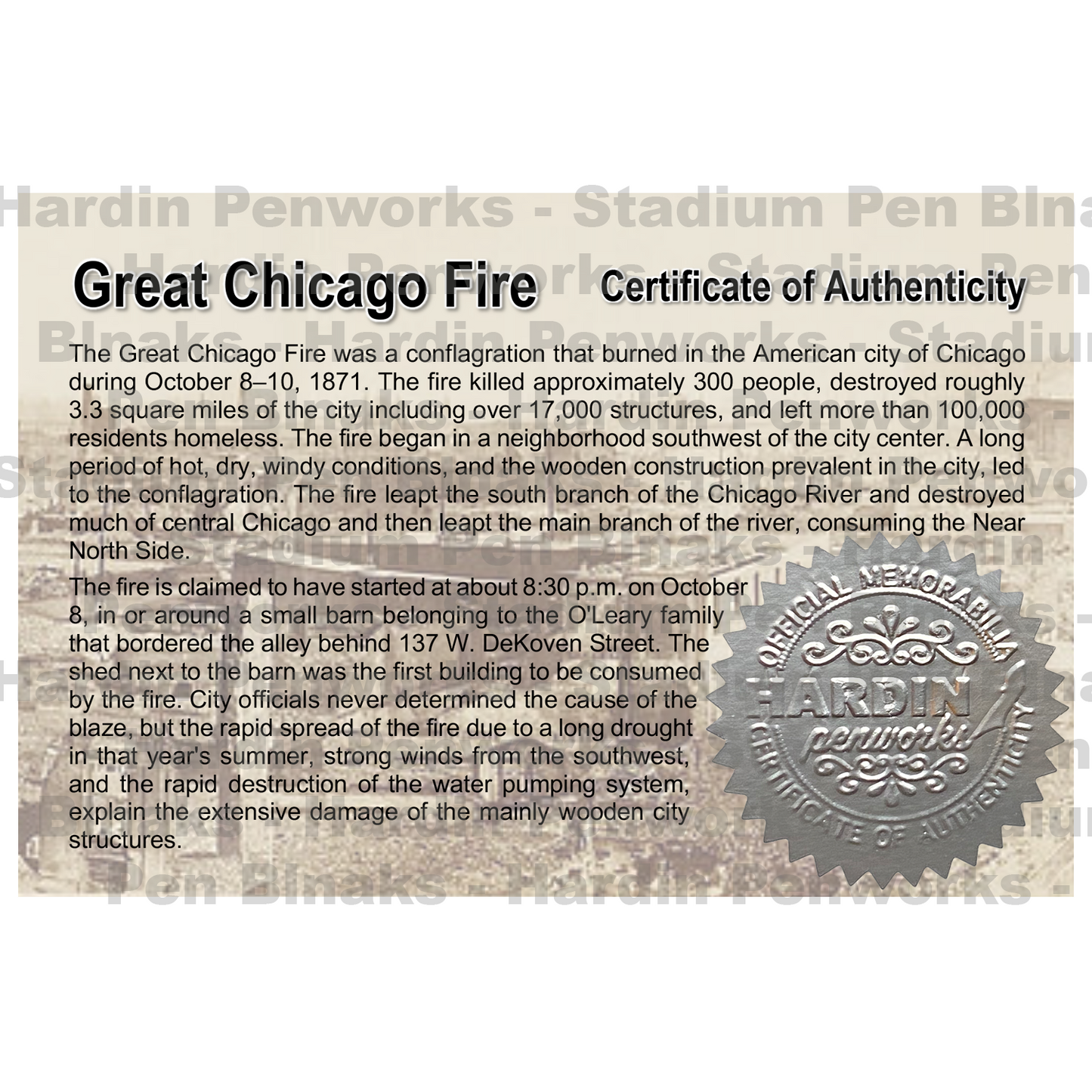 Great Chicago Fire of 1871