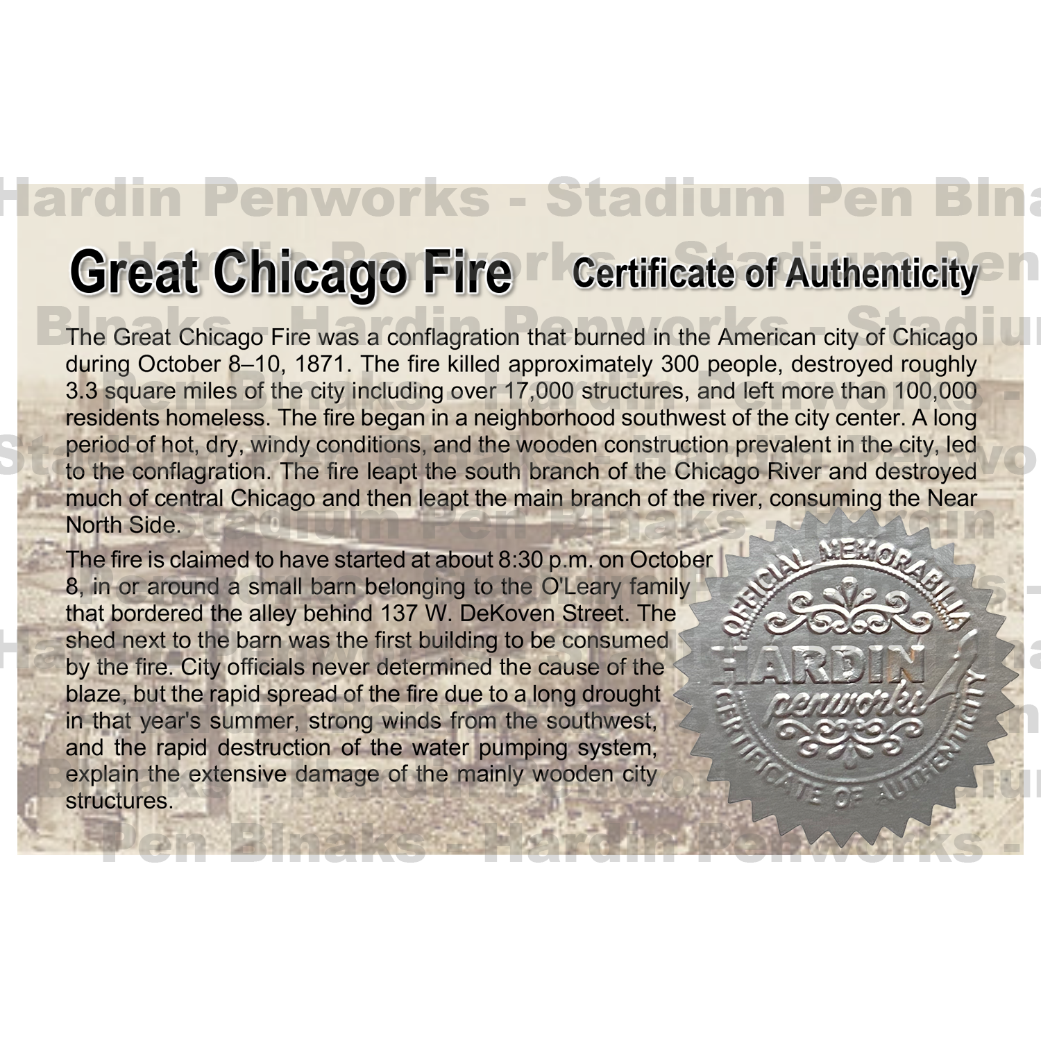 Great Chicago Fire of 1871