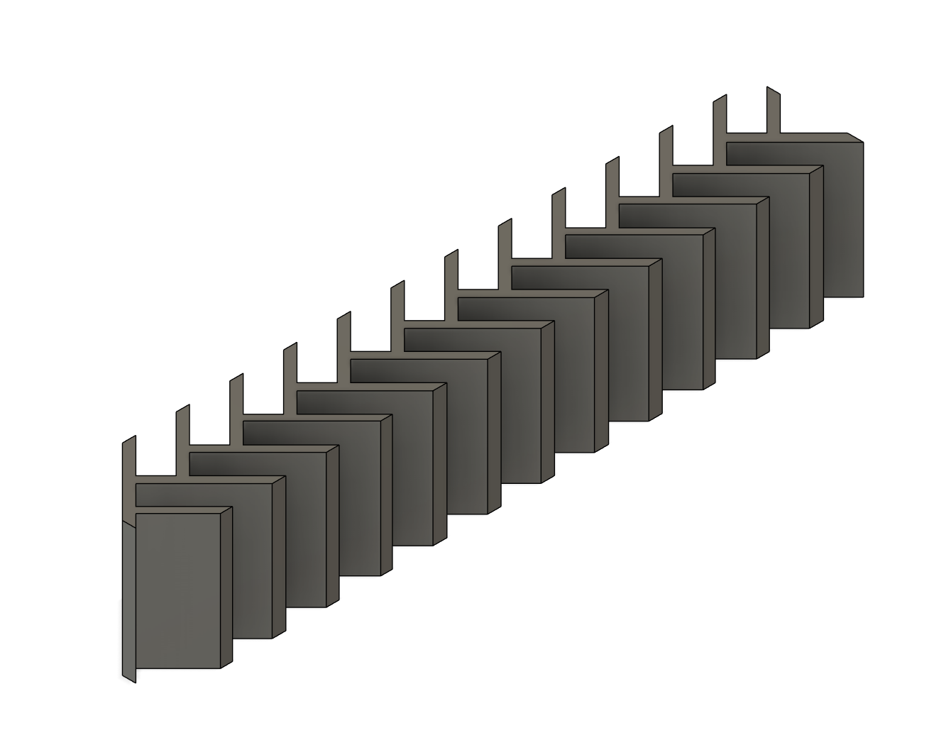 3-D Printed Herringbone Casting materials