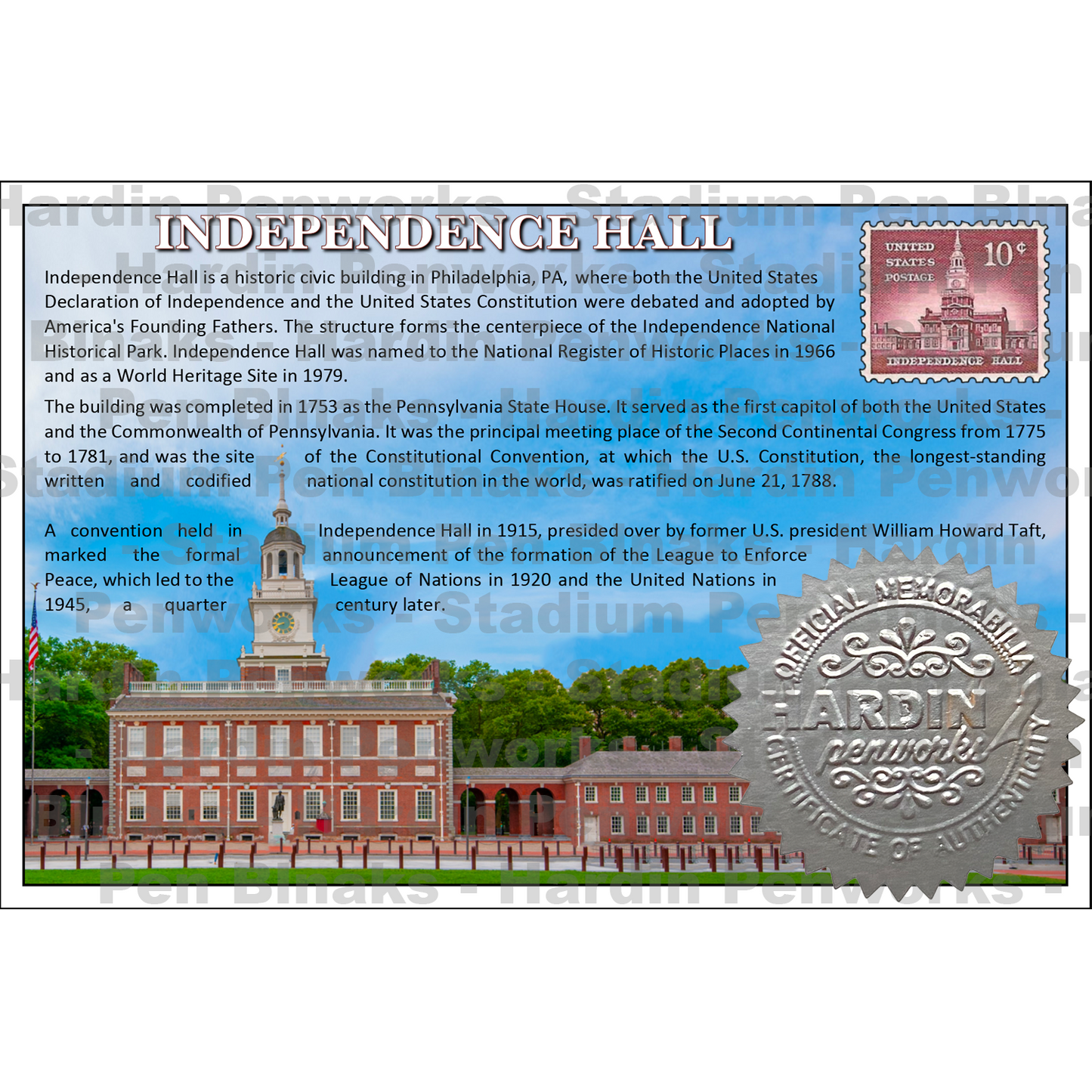 Independence Hall Jr Set