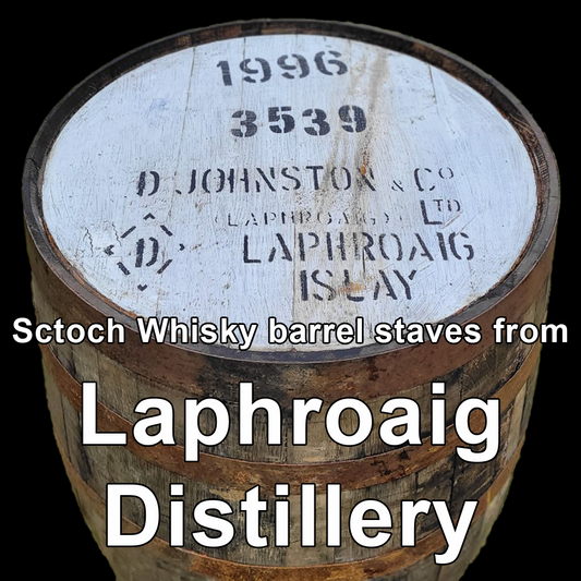 Wood from Laphroaig Distillery scotch barrel staves