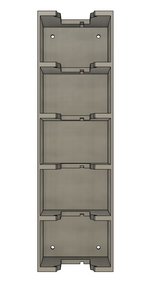 Milwaukee M18 compatible battery holder rack holding 6 2.0Ah batteries wall mounted