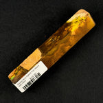 Mallee Burl Resin Hybrid Pen Blank MB-0004 displaying rich tan wood, golden yellow and amber tones in translucent resin