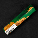 Mallee Burl Resin Hybrid Pen Blank MB-0033 showcasing vibrant green resin paired with rich golden brown burl wood