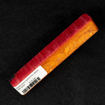 Mallee Burl Hybrid Pen Blank MB-0034 showcasing bold red resin and rich orange burl wood tones
