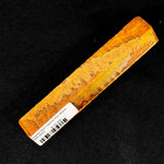Mallee Burl Resin Hybrid Pen Blank MB-0052 displaying rich orange, yellow and brown wood tones