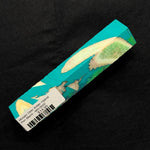 Mosaic Deer Antler Hybrid Pen Blank MD-0005 with vibrant turquoise resin surrounding cream antler pieces and green textured areas