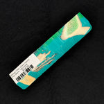 Mosaic Deer Antler Hybrid Pen Blank MD-0008 with vibrant turquoise resin and cream antler accents