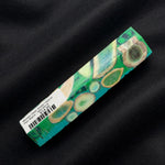 Mosaic Deer Antler Hybrid Pen Blank MD-0013 with vibrant green, turquoise and beige tones in resin