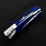 Deep blue Mosaic Gator Jawbone Hybrid Pen Blank MG-0002 with embedded ivory jawbone pieces in sparkling resin