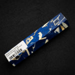 MG-0016 Mosaic Gator Jawbone Hybrid Pen Blank with deep blue resin and embedded ivory and tan bone pieces