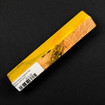 Olive Wood Hybrid Pen Blank OH-0010 showcasing vibrant yellow resin paired with rich brown and tan wood tones