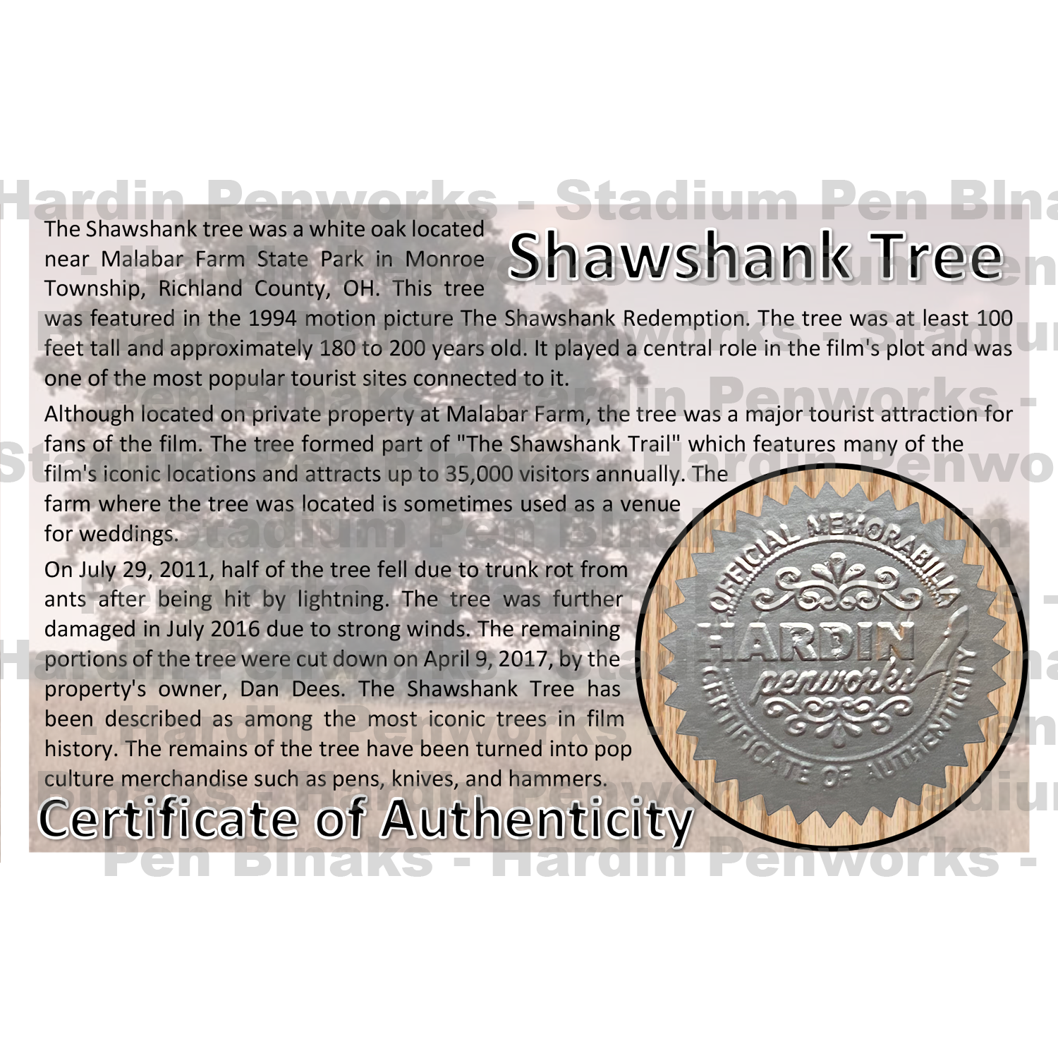 Shawshank Oak Tree