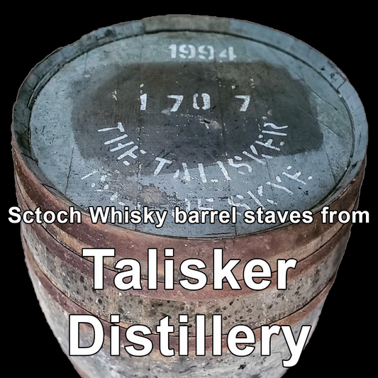 Wood from Talisker Distillery scotch barrel staves