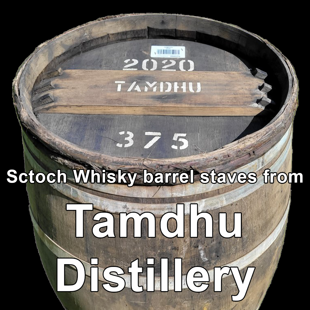 Wood from Tamdhu Distillery scotch barrel staves