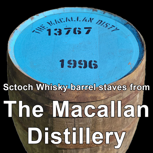 Wood from The Macallan Distillery scotch barrel staves