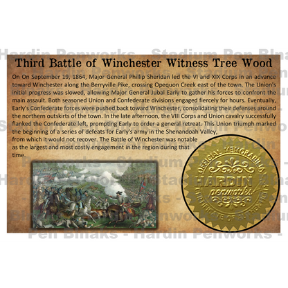 Third Battle of Winchester Witness Tree Wood