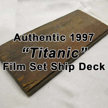 Authentic 1997 Titanic movie set wood pen blank with patina