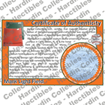 Image of certificate of authenticity for Alex Rodriguez Park at MarkLight Field (University of Miami) - front
