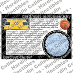 Image of certificate of authenticity for Barclays Center (Brooklyn Nets) - front