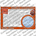 Image of certificate of authenticity for Carrier Dome (Syracuse University) - front