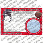 Image of certificate of authenticity for Cincinnati Gardens (Xavier University, - university-of-cincinnati-extra-coa - front