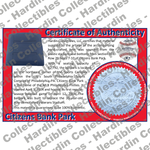 Image of certificate of authenticity for Citizens Bank Park (Philadelphia Phillies) [PLASTIC] - front