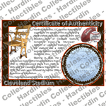 Image of certificate of authenticity for Cleveland Municipal Stadium (Cleveland Indi - extra-coa-cleveland-browns-coa - front