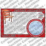 Image of certificate of authenticity for Crosley Field (Cincinnati Reds) - front