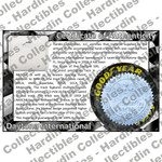 Image of certificate of authenticity for Daytona International Speedway - front