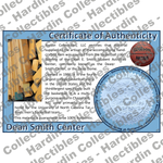 Image of certificate of authenticity for Dean E. Smith Center (University of North Carolina) [WOOD] - front