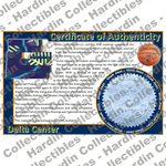 Image of certificate of authenticity for Delta Center (Utah Jazz) [WOOD] - front