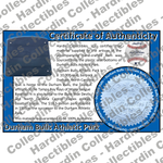 Image of certificate of authenticity for Durham Bulls Athletic Park (Durham Bulls) - front