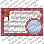 Image of certificate of authenticity for Fenway Park (Red Sox) [PLASTIC] - front