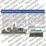 Image of certificate of authenticity for Independence Hall – Stabilized Wood and Resin Hybrid Blanks - back