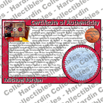 Image of certificate of authenticity for Jordan, Michael 