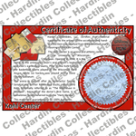 Image of certificate of authenticity for Kohl Center (University of Wisconsin–Madison) - front