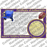 Image of certificate of authenticity for Metrodome (Minnesota Vikings) - front