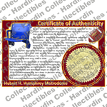 Image of certificate of authenticity for Metrodome (University of Minnesota) - front