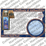 Image of certificate of authenticity for Minute Maid Park (Houston Astros) - front