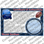 Image of certificate of authenticity for Nissan Stadium (Tennessee Titans) - front