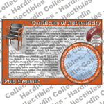 Image of certificate of authenticity for Polo Grounds (New York Giants, Yankees, & Mets) Stadium Seat Pen Blanks - front