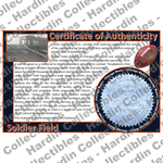Image of certificate of authenticity for Soldier Field (Chicago Bears) [WOOD] - front